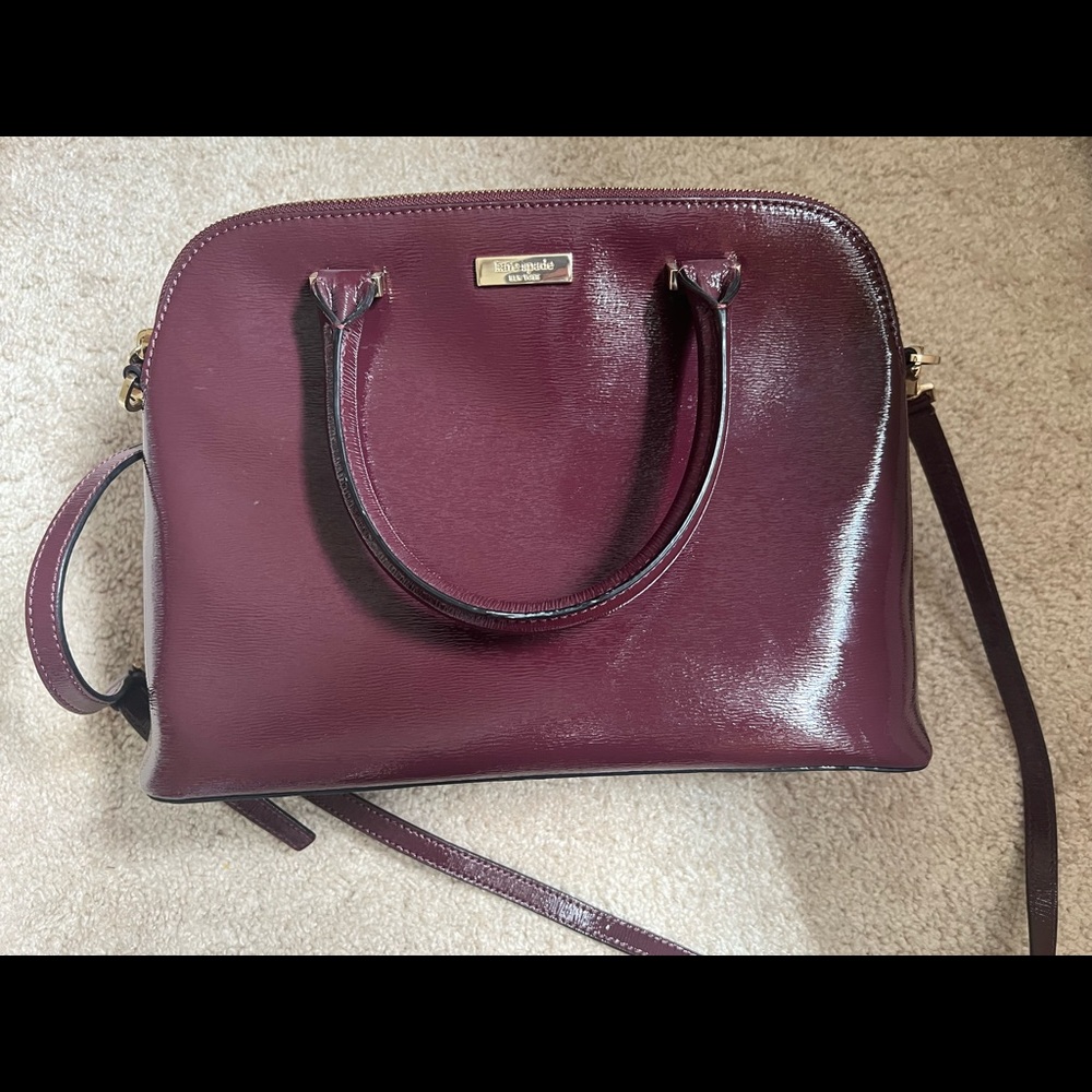 Kate Spade maroon tote